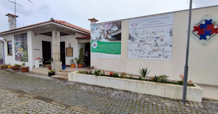 Centro Social da Paróquia de Curvos nos dias de hoje